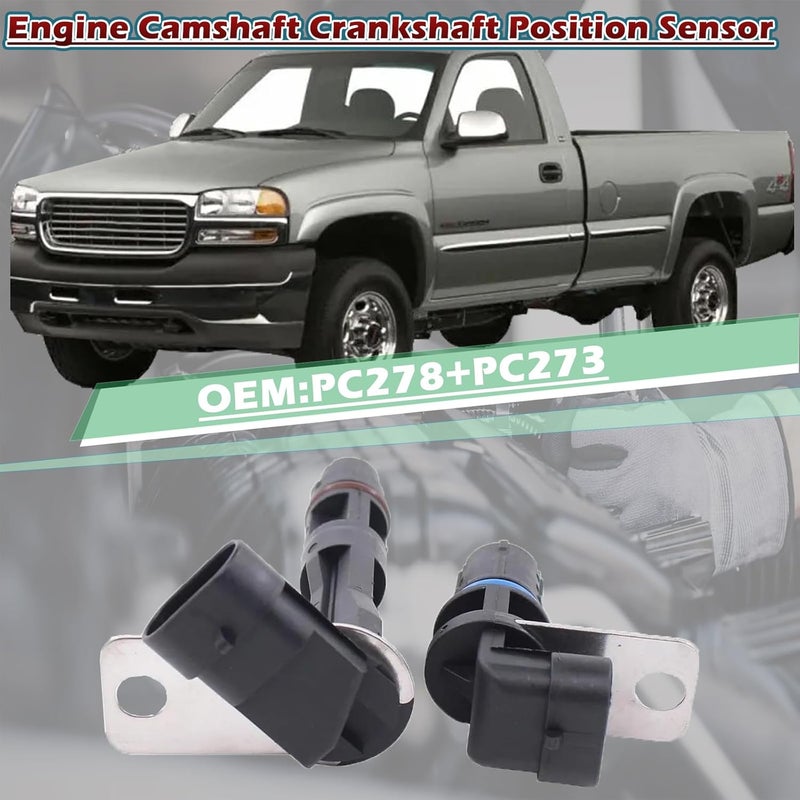 TINGYINGDA 2Pcs Engine Cam/Crankshaft Position Sensor PC278 PC273 Compatible with Chevrolet Avalanche Express Silverado Suburban 1500 2500 3500 SSR Tahoe Trailblazer Envoy XL Savana Sierra Yukon 1500 2500 3500 - Image 4